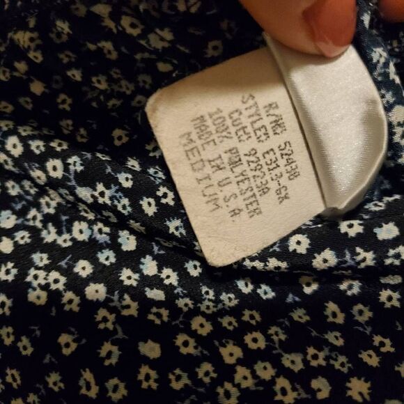 Vintage Studio. Blue And White Floral Loose Skort Medium - Picture 4 of 7